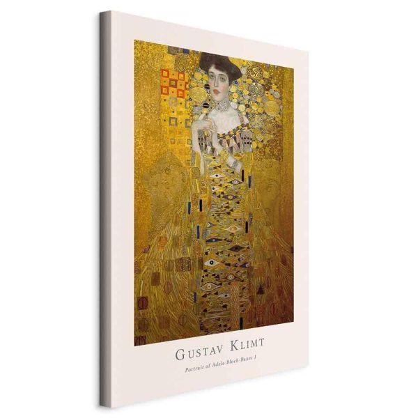 Canvas Print - Gustav Klimt - Portrait of Adele Bloch (1 Part) Vertical