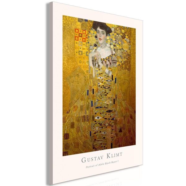 Canvas Print - Gustav Klimt - Portrait of Adele Bloch (1 Part) Vertical