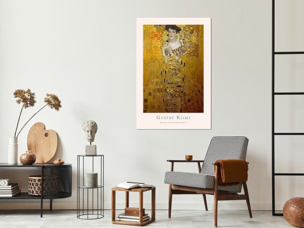 Canvas Print - Gustav Klimt - Portrait of Adele Bloch (1 Part) Vertical