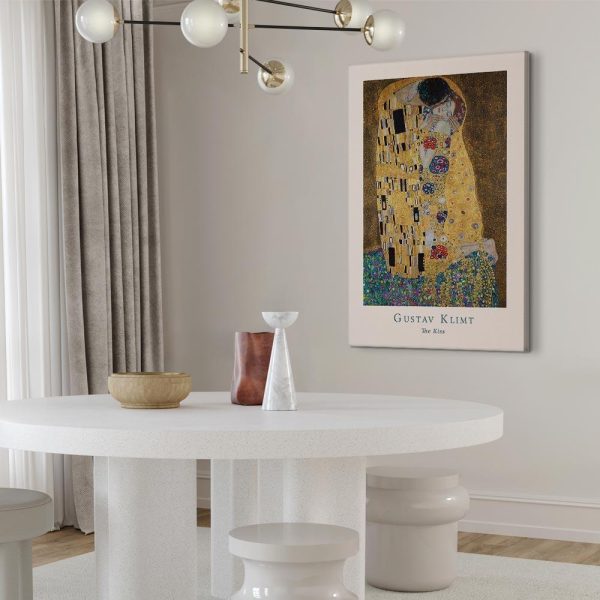 Canvas Print - Gustav Klimt - The Kiss (1 Part) Vertical - Image 3