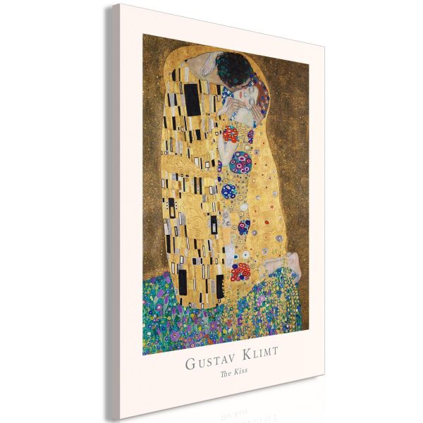 Canvas Print - Gustav Klimt - The Kiss (1 Part) Vertical - Image 2