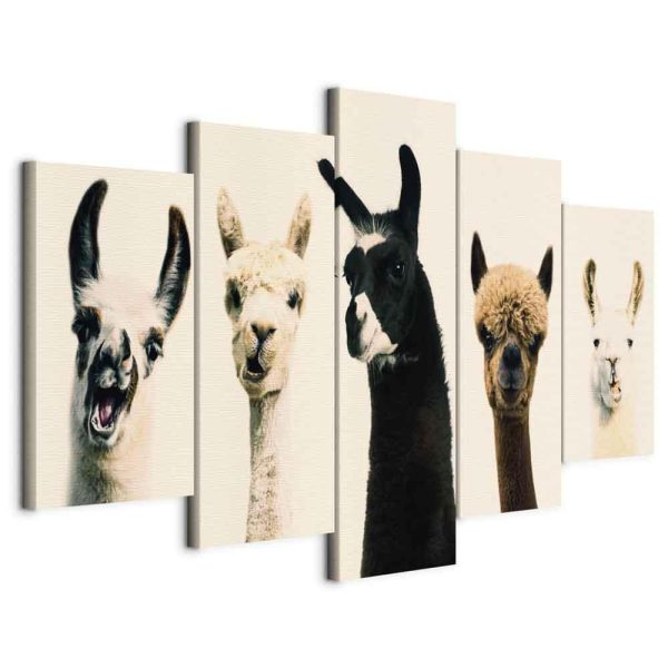 Canvas Print - Happy Family (5 Parts) Wide