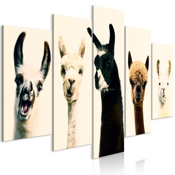 Canvas Print - Happy Family (5 Parts) Wide