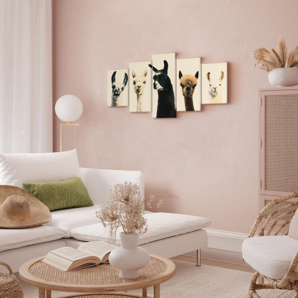 Canvas Print - Happy Family (5 Parts) Wide
