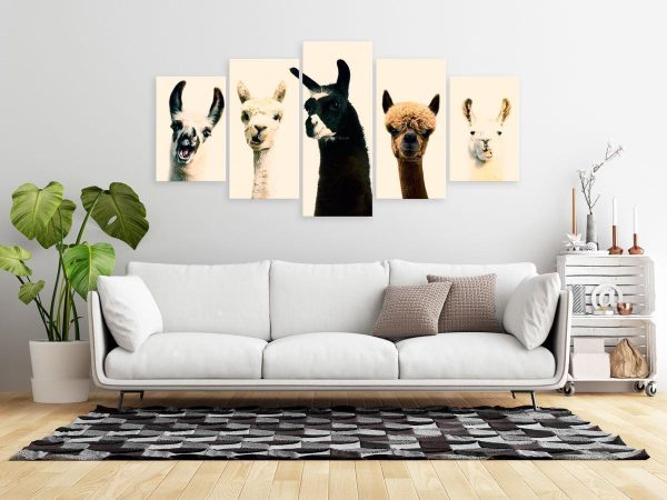 Canvas Print - Happy Family (5 Parts) Wide