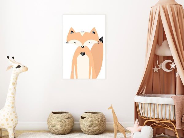 Canvas Print - Happy Fox (1 Part) Vertical
