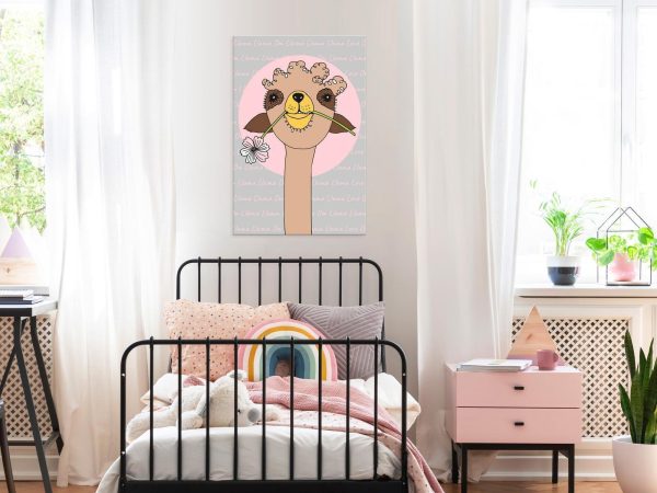 Canvas Print - Happy Llama (1 Part) Vertical - Image 2