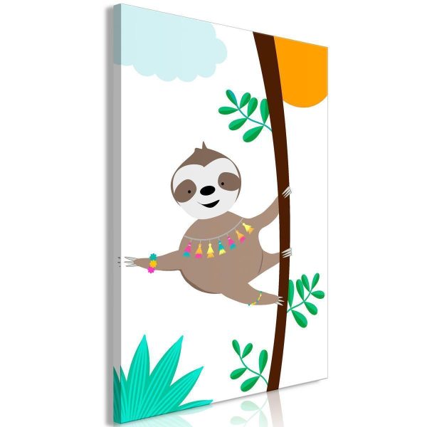 Canvas Print - Happy Sloth (1 Part) Vertical