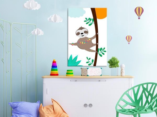 Canvas Print - Happy Sloth (1 Part) Vertical