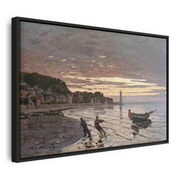 Canvas Print - Hauling a Boat Ashore, Honfleur