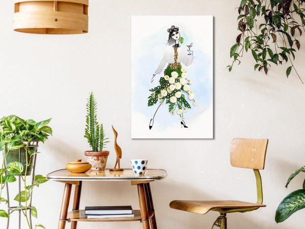 Canvas Print - Herbal Girl (1 Part) Vertical