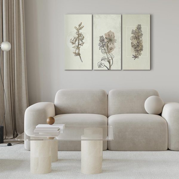 Canvas Print - Herbarium (3 Parts)