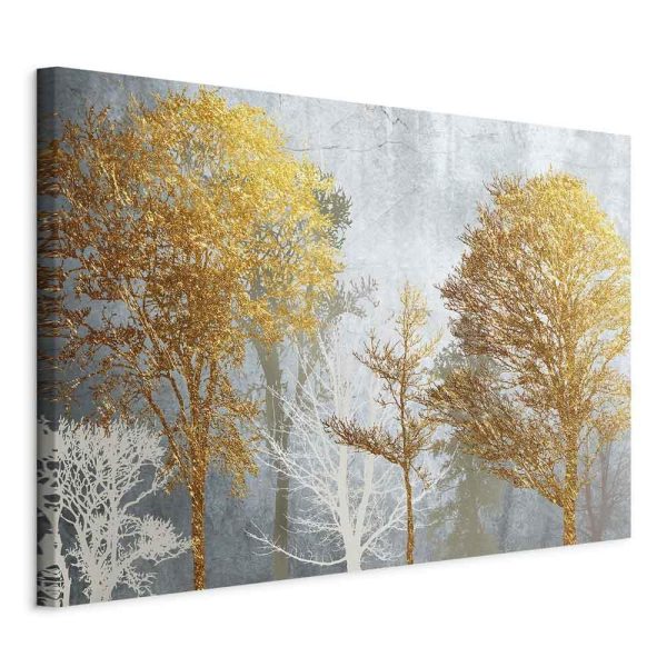 Canvas Print - Hoarfrost and Gold (1 Part) Wide