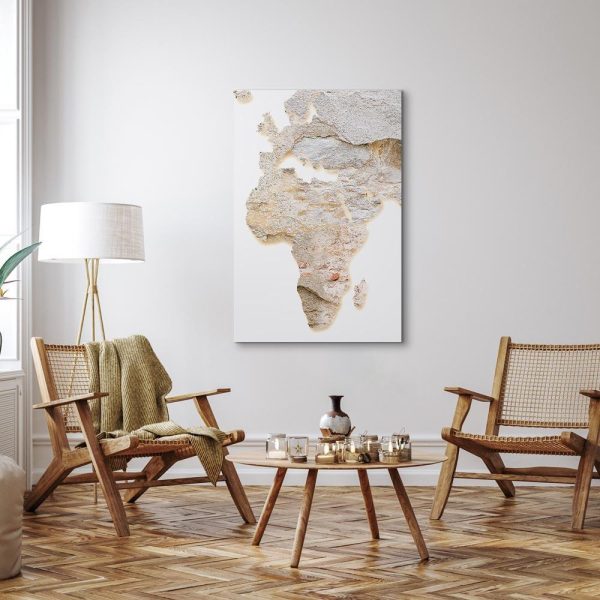 Canvas Print - Hot Continent (1 Part) Vertical
