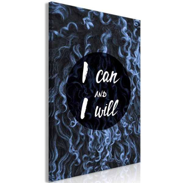 Canvas Print - I Can and I Will (1 Part) Vertical
