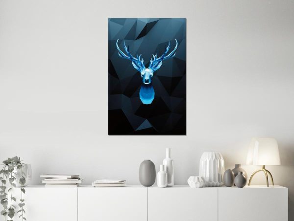 Canvas Print - Ice Deer (1 Part) Vertical