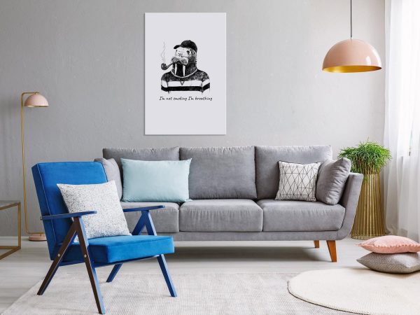Canvas Print - I'm Not Smoking I'm Breathing (1 Part) Vertical - Image 2