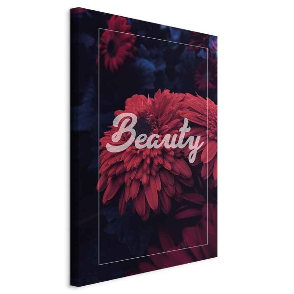 Canvas Print - In the Garden of Red Flowers (1-part) - Beauty of Hidden Nature