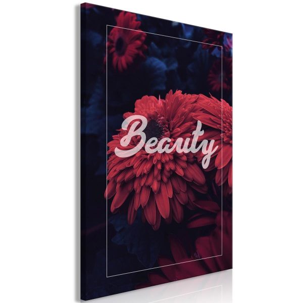 Canvas Print - In the Garden of Red Flowers (1-part) - Beauty of Hidden Nature