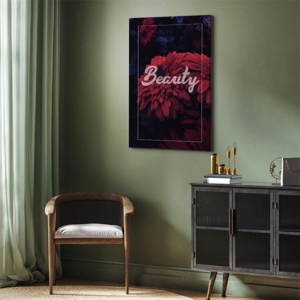 Canvas Print - In the Garden of Red Flowers (1-part) - Beauty of Hidden Nature