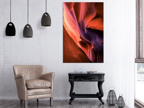 Canvas Print - Inside the Canyon (1 Part) Vertical - Image 2
