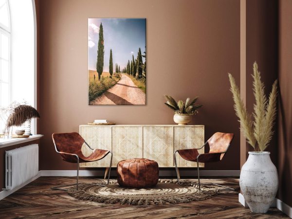 Canvas Print - Italian cypresses (1 Part) Vertical - Image 2
