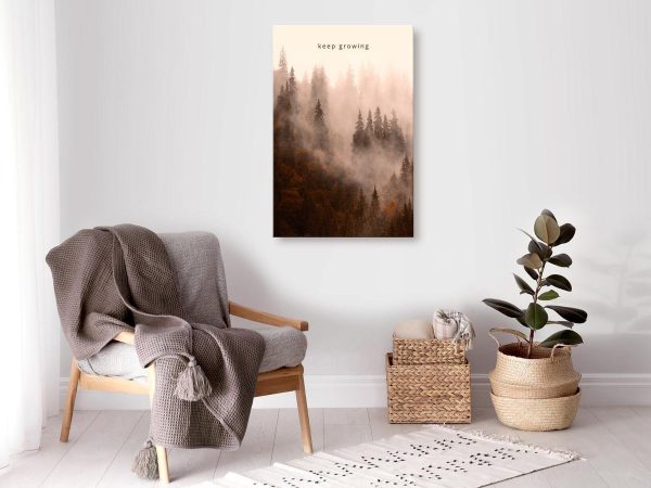 Canvas Print - Keep Growing (1 Part) Vertical