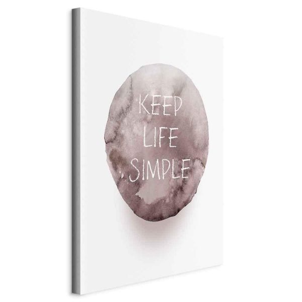 Canvas Print - Keep Life Simple (1 Part) Vertical