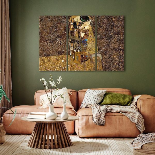 Canvas Print - Klimt inspiration - Kiss