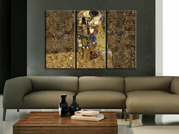 Canvas Print - Klimt inspiration - Kiss