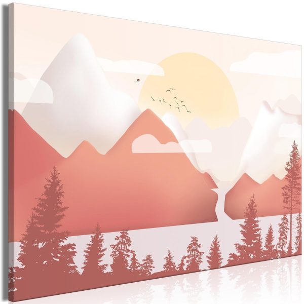 Canvas Print - Landscape at Sunset (1 Part) Wide
