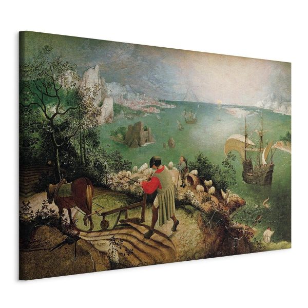 Canvas Print - Landscape with the Fall of Icarus