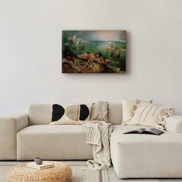 Canvas Print - Landscape with the Fall of Icarus