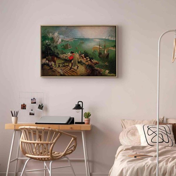 Canvas Print - Landscape with the Fall of Icarus