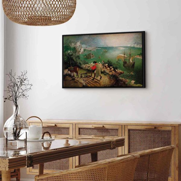 Canvas Print - Landscape with the Fall of Icarus