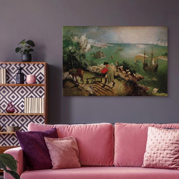 Canvas Print - Landscape with the Fall of Icarus