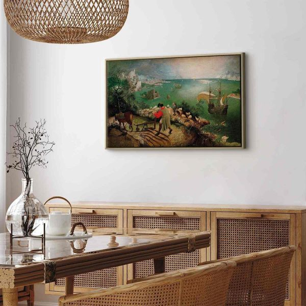 Canvas Print - Landscape with the Fall of Icarus