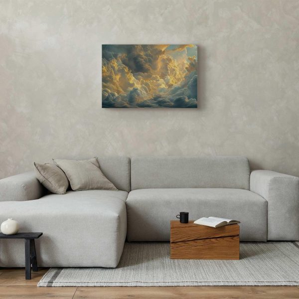 Canvas Print - Last Breath of the Day: Clouds Illuminated by Evening Glow - Image 5