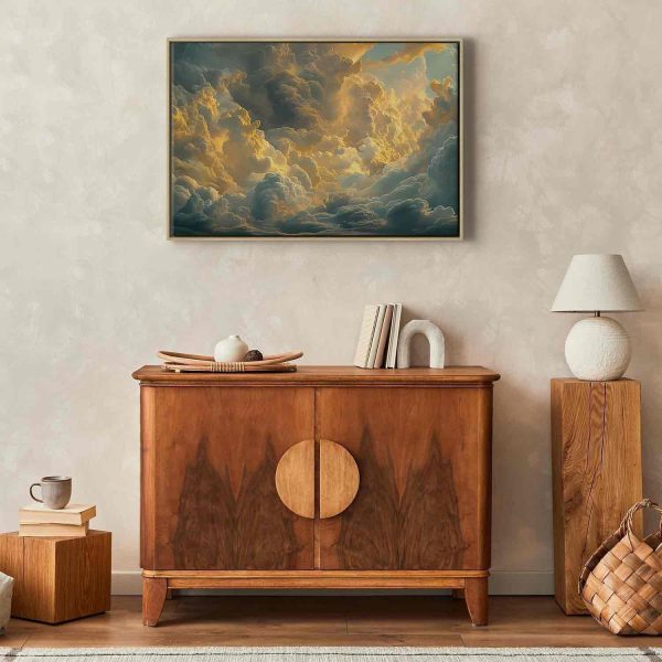 Canvas Print - Last Breath of the Day: Clouds Illuminated by Evening Glow - Image 6
