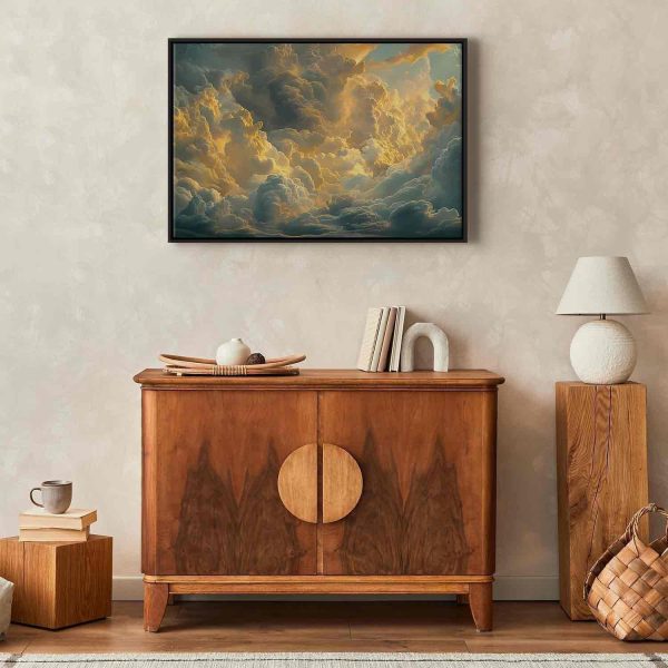 Canvas Print - Last Breath of the Day: Clouds Illuminated by Evening Glow - Image 4
