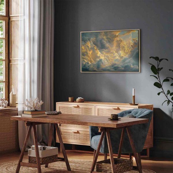 Canvas Print - Last Breath of the Day: Clouds Illuminated by Evening Glow - Image 12