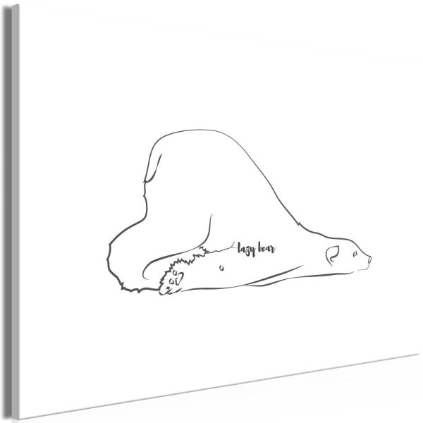 Canvas Print - Lazy Bear (1 Part) Wide
