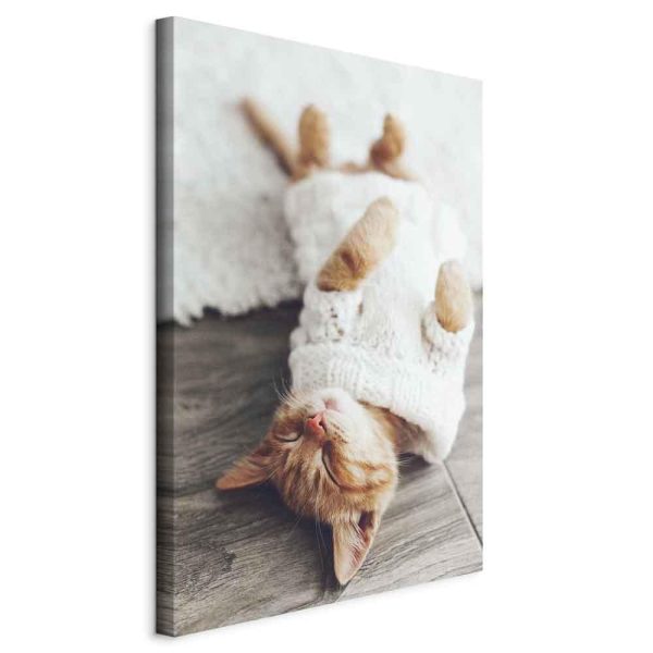 Canvas Print - Lazy Cat (1 Part) Vertical