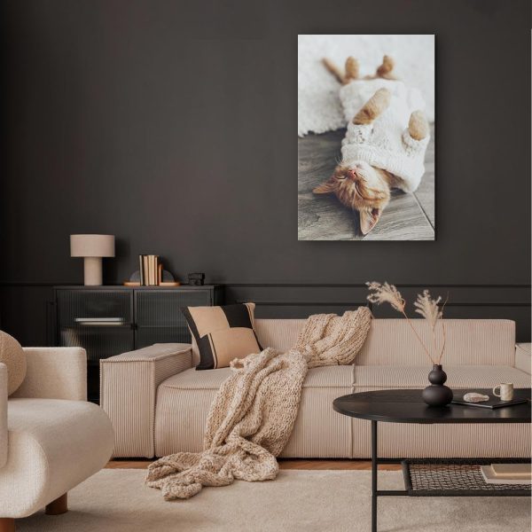Canvas Print - Lazy Cat (1 Part) Vertical