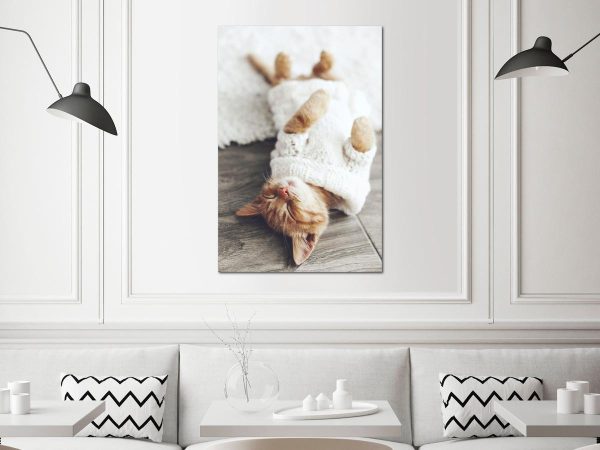 Canvas Print - Lazy Cat (1 Part) Vertical