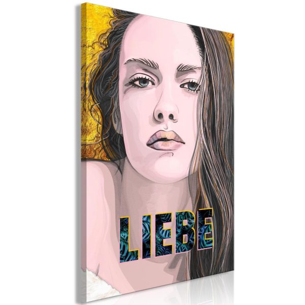 Canvas Print - Liebe (1 Part) Vertical
