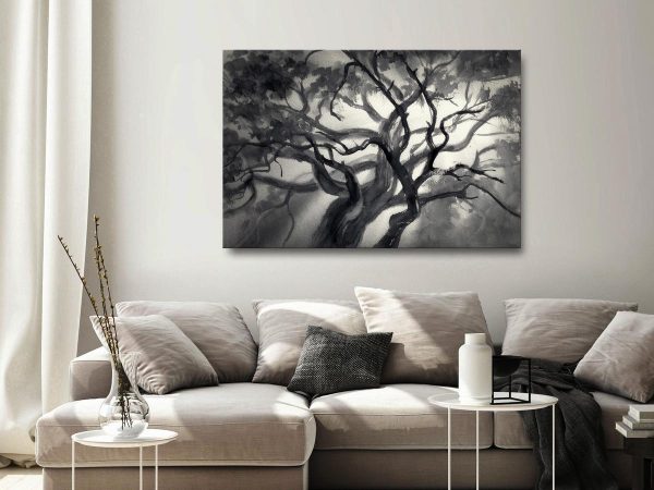 Canvas Print - Lighted Branches (1 Part) Wide
