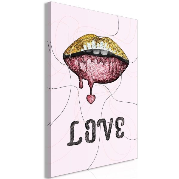 Canvas Print - Liquid Lips (1 Part) Vertical