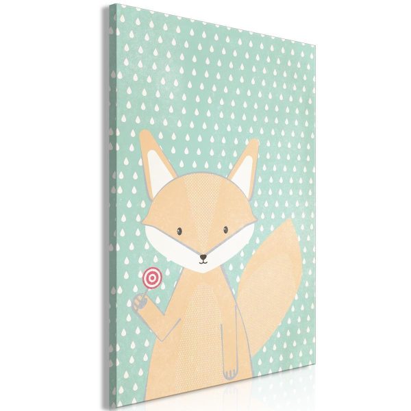 Canvas Print - Little Fox (1 Part) Vertical
