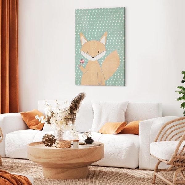 Canvas Print - Little Fox (1 Part) Vertical